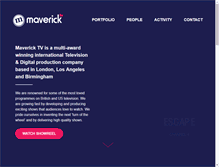 Tablet Screenshot of mavericktv.co.uk